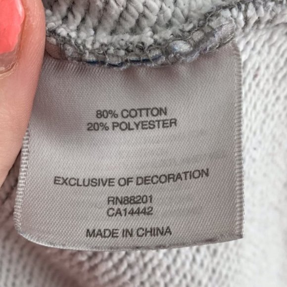 Mondetta Gray & White Cotton Long Jacket - Picture 4 of 7